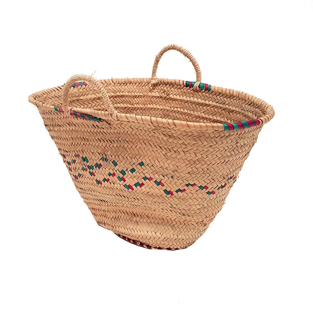 Capazo Palmito Trenzado - Asas de Esparto - 100% Natural - Modelo PALMA 2