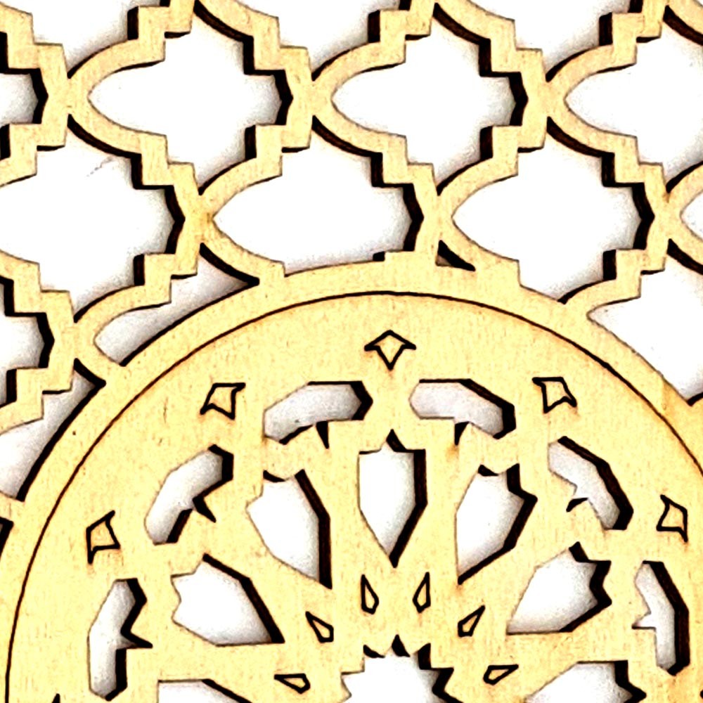 Celosía Decoración Árabe - Madera Laminada Corte por Laser - Modelo 16