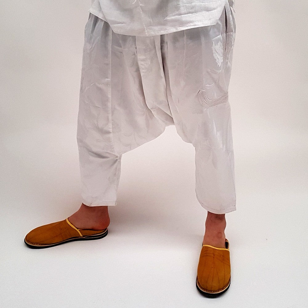 Pantalón Bombacho Árabe - Tela diseño Floral - Hombre - Modelo bazan