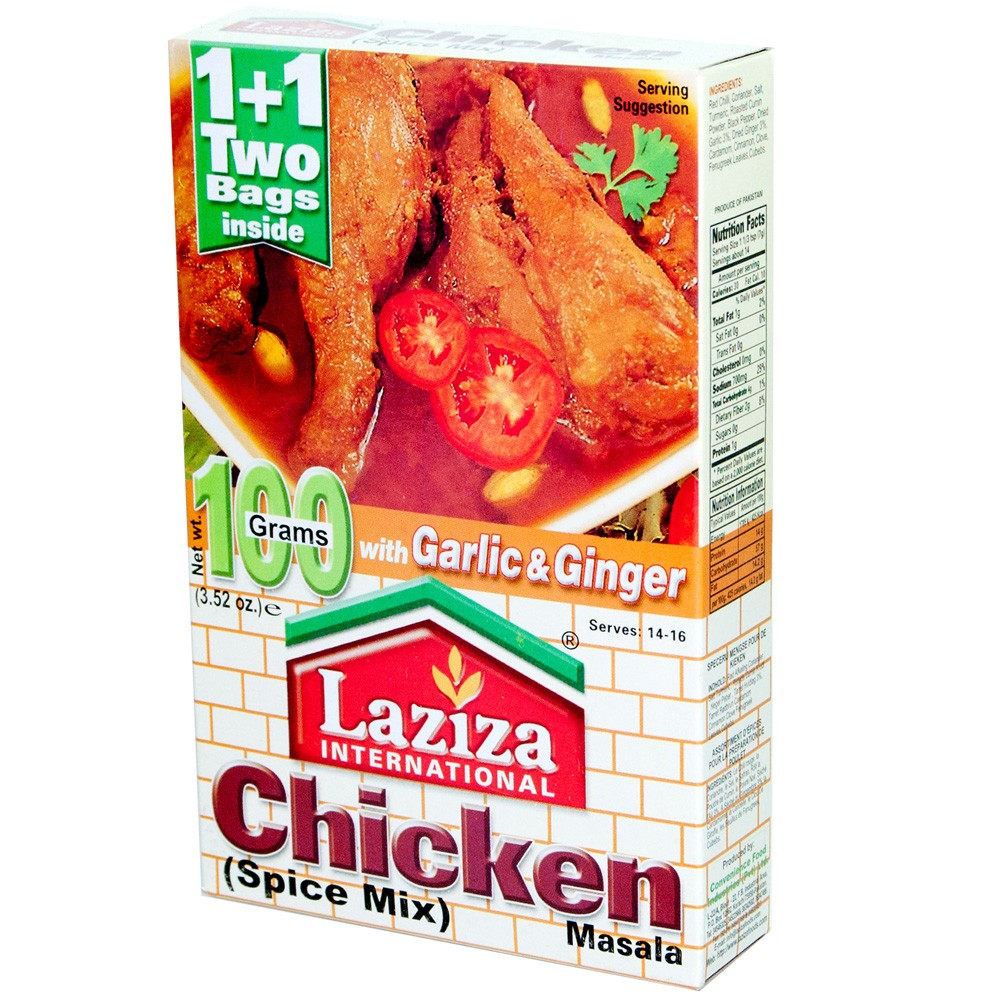 Mezcla Especial Pollo - Ajo y Jengibre -100 gr-Pakistán - Laziza