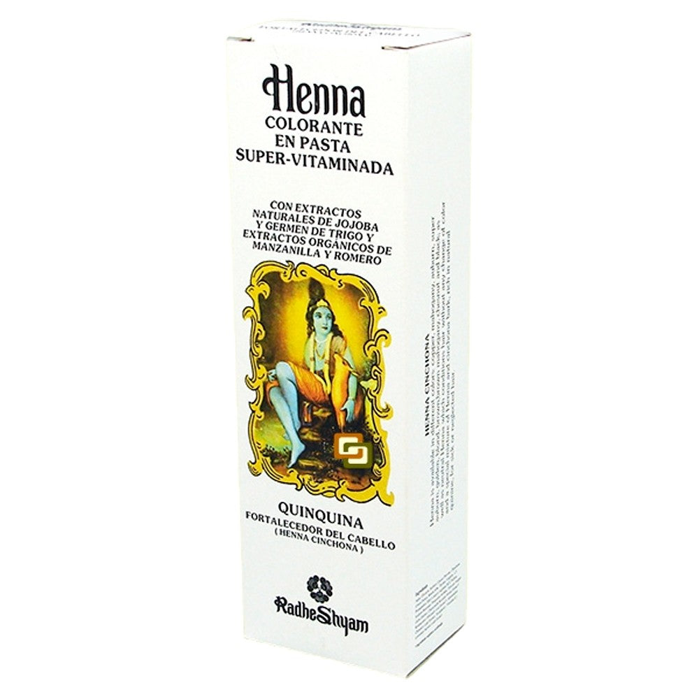 Henna Colorante En Pasta Super Vitaminada - Quinquina - RADHE SHYAM - 200 ml-