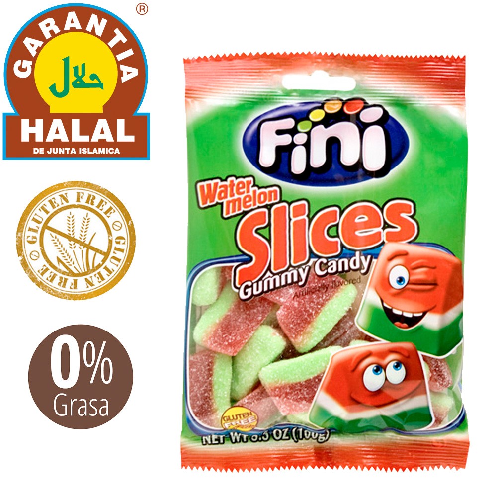 Sandias - Golosia Sin Gluten y Halal - Bolsa Chucherias 100 gr