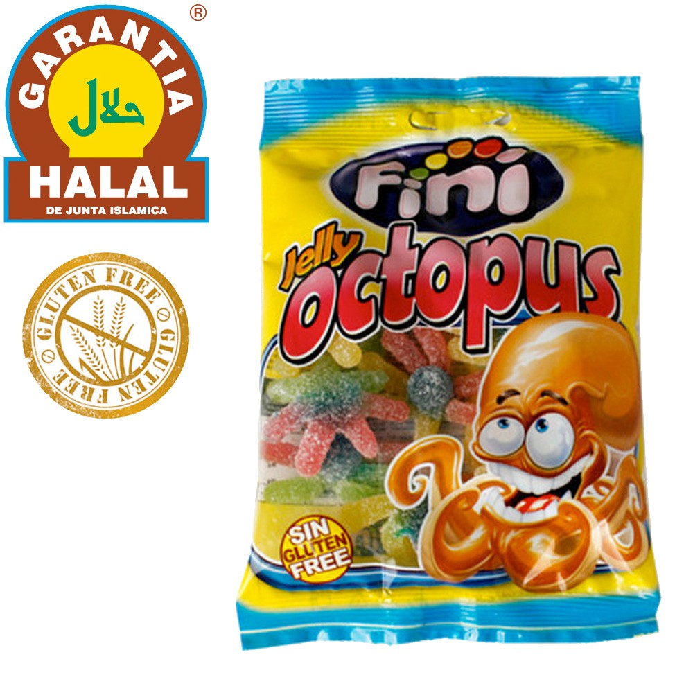 Pulpos - Golosia Sin Gluten y Halal - Bolsa Chucherias 100 gr