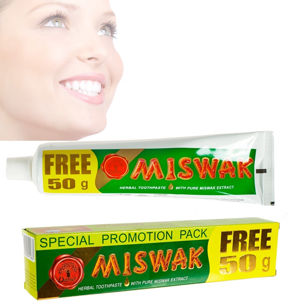 Dentífrico Natural Miswak (Salvadora Pérsica) - 120+50 gr Gratis