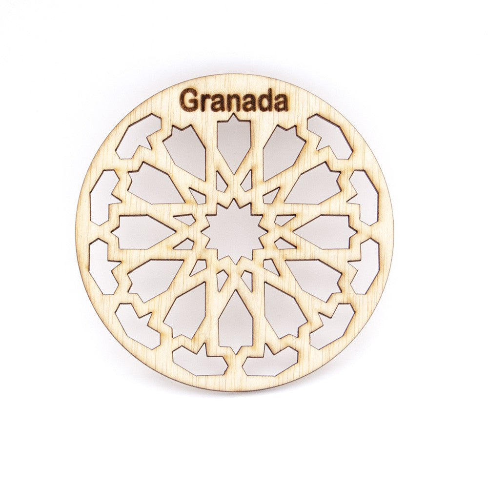 Pack 4 Posavasos Souvenir Alhambra - Celosia Granadina - Modelo Alhambra
