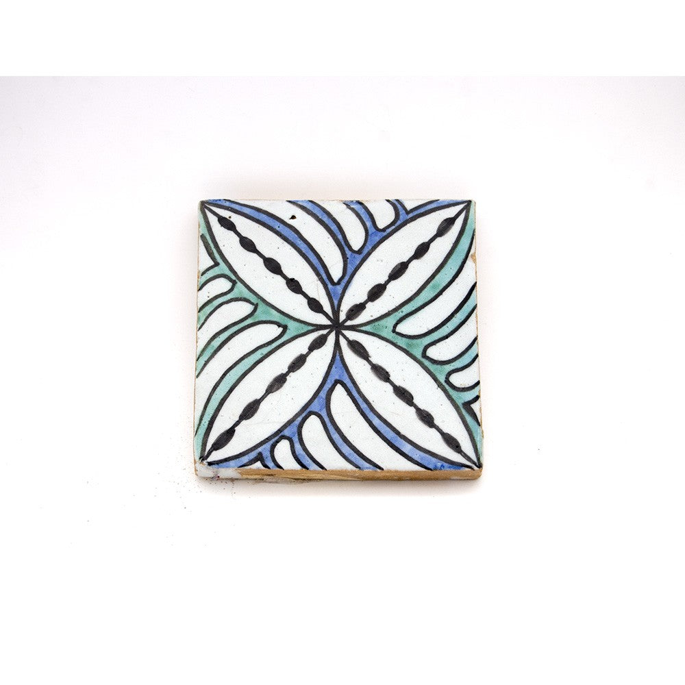 Azulejo Andalusí - Zellige Mosaico Nazari - 10 x 10cm - Artesanal- Modelo 69
