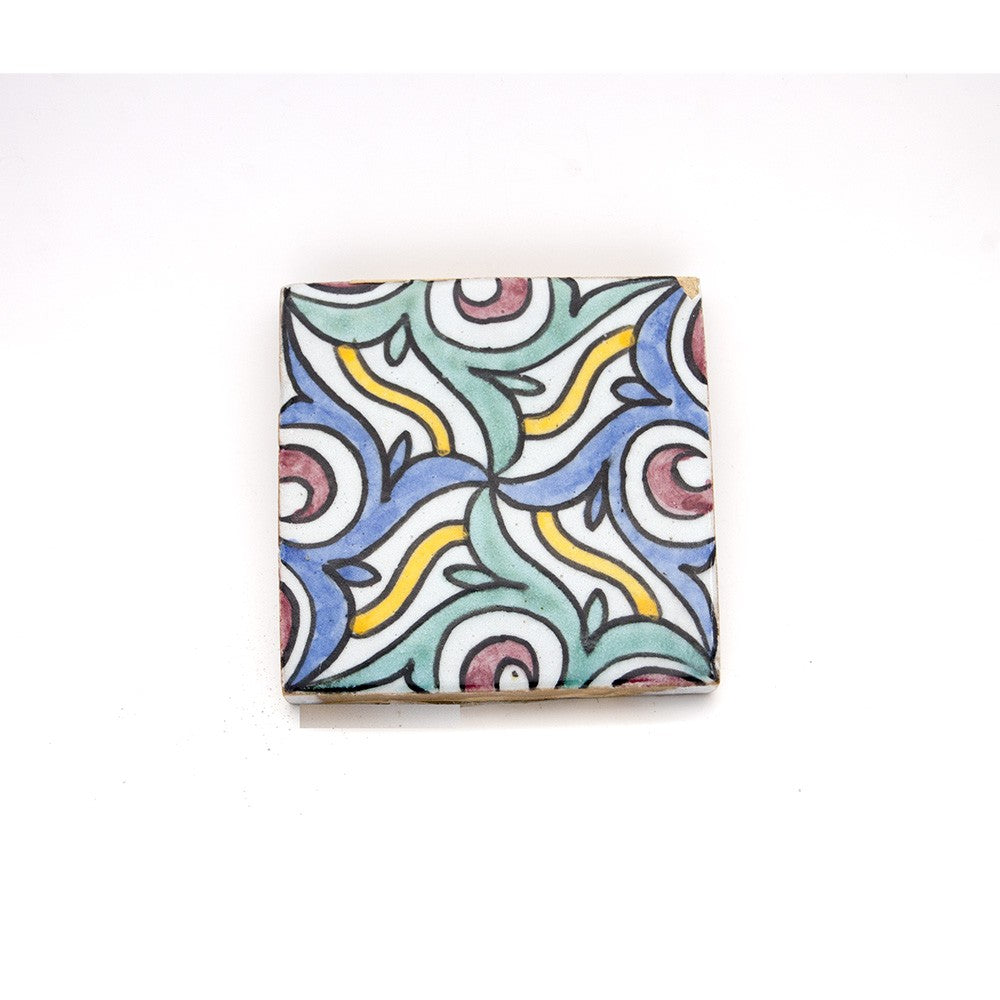 Azulejo Andalusí - Zellige Mosaico Nazari - 10 x 10cm - Artesanal- Modelo 70