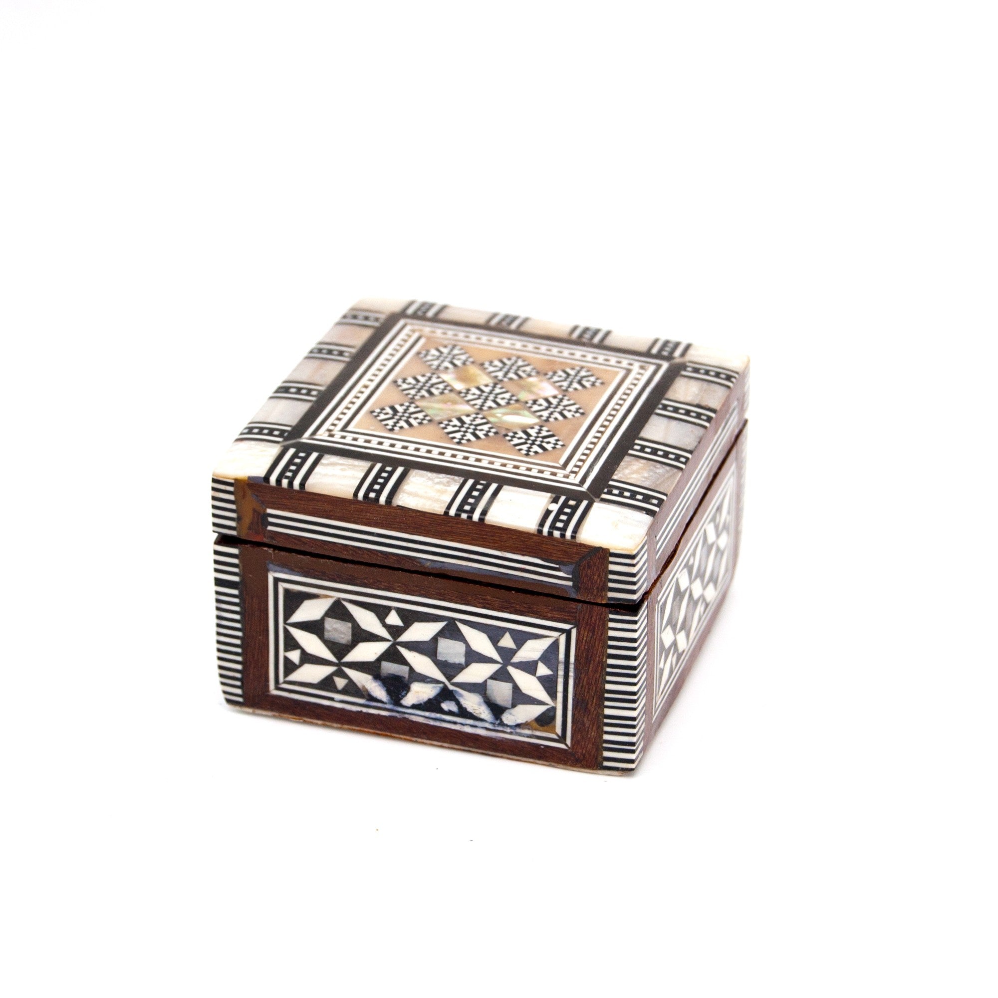 Cajita para Anillo - Taracea de Egipto - Nacar - NOVEDAD