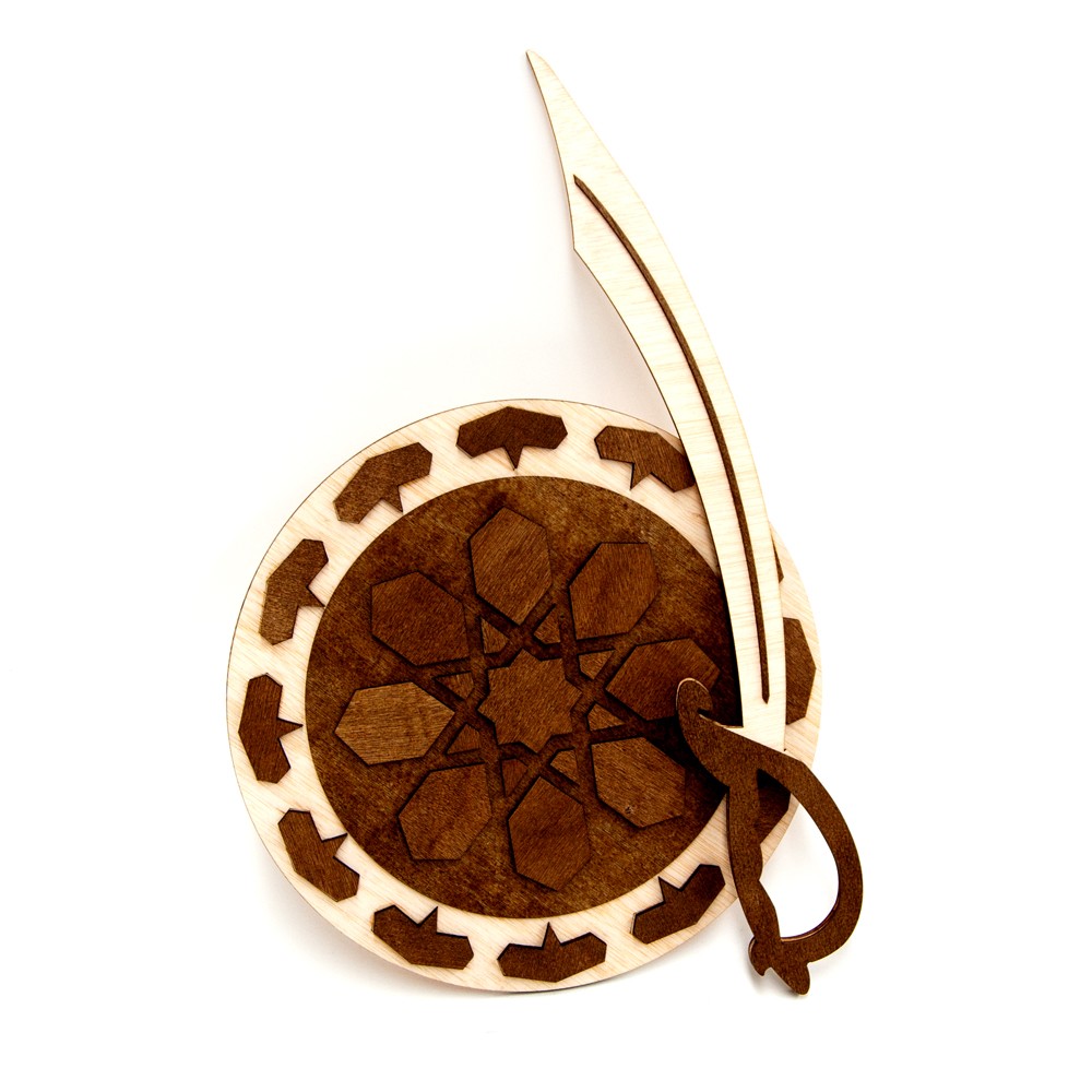 Conjunto Escudo y Espada Morisca - Madera