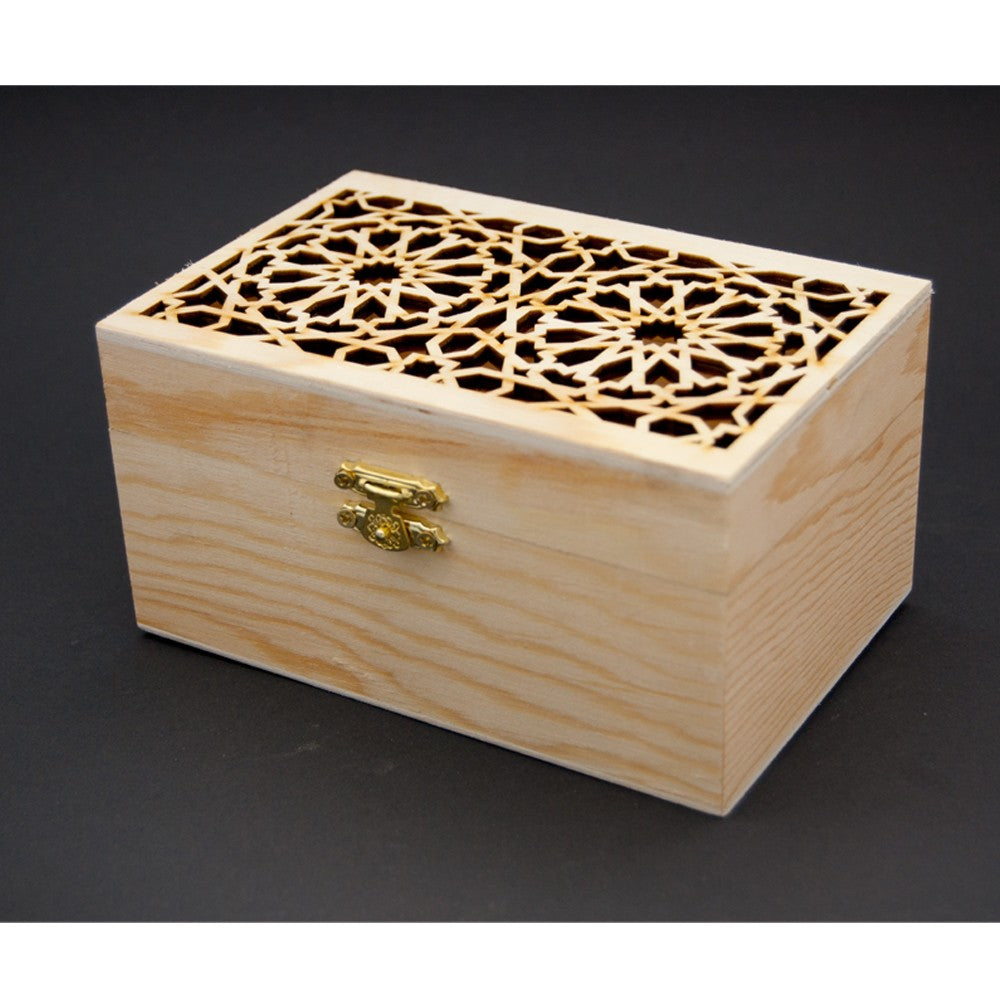 Caja de Madera con Calado Celosía Andalusí - Modelo Albaicín