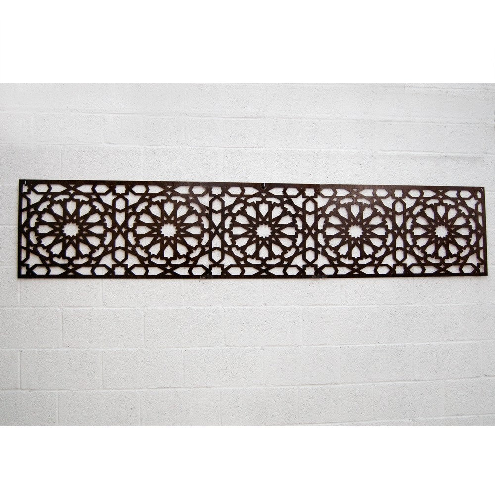 Celosía Madera Cenefa Alhambra - 250 x 50 cm - 4 mm