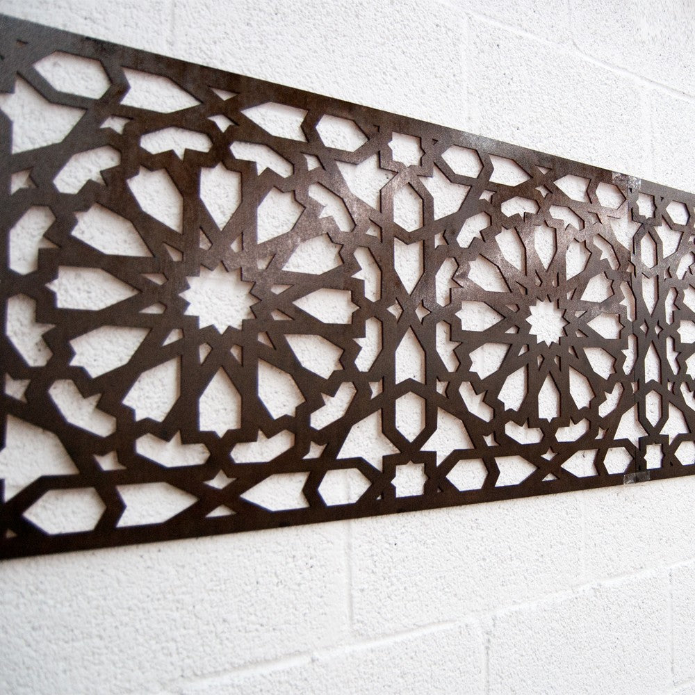 Celosía Madera Cenefa Alhambra - 250 x 50 cm - 4 mm