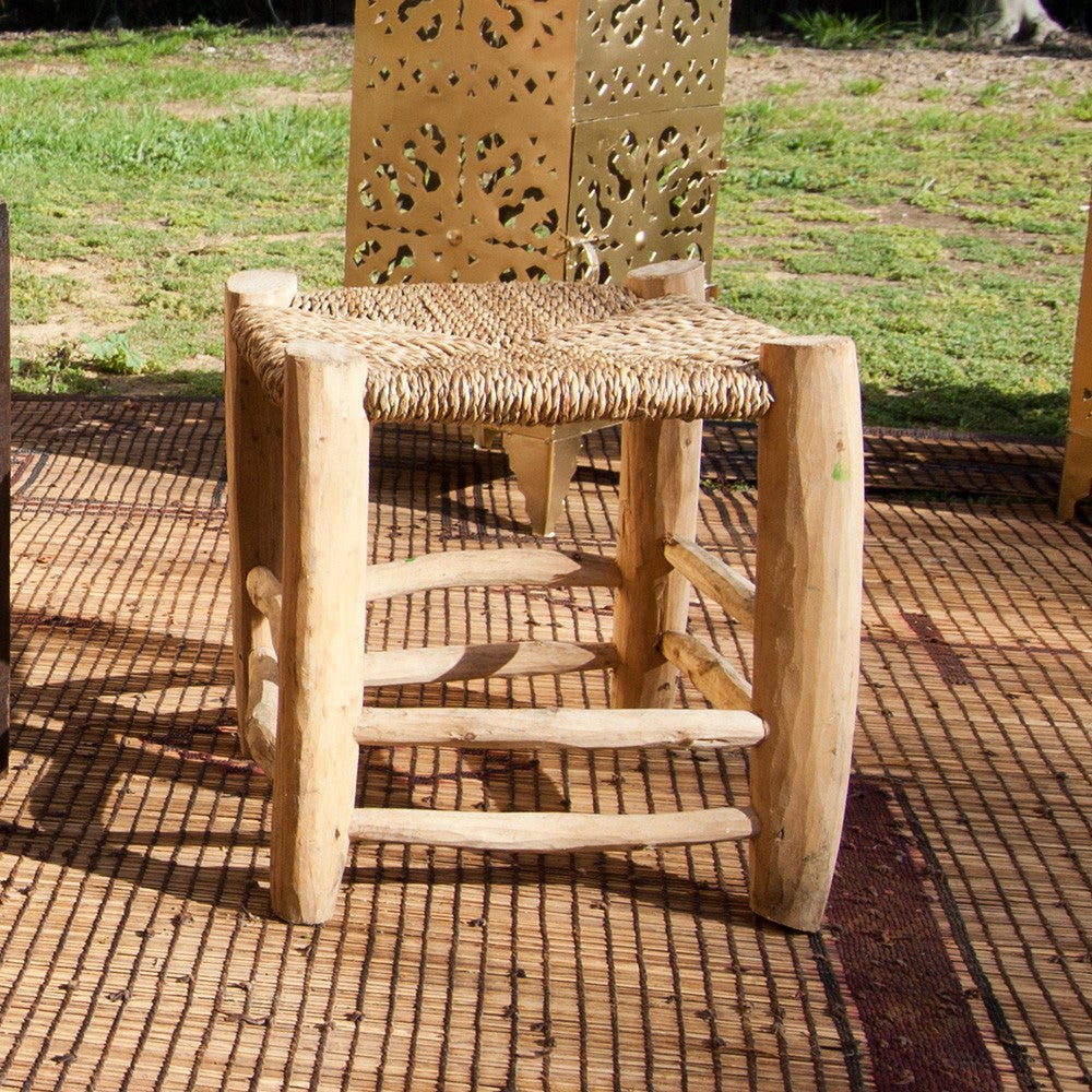 Taburete Artesano Madera Esparto - 4 Tamaños - Recomendado