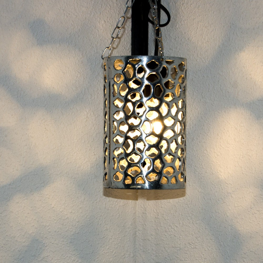 Lámpara Techo Aluminio Cilindro Estilo Andalusí - Artesania Marroqui - Modelo Bahar