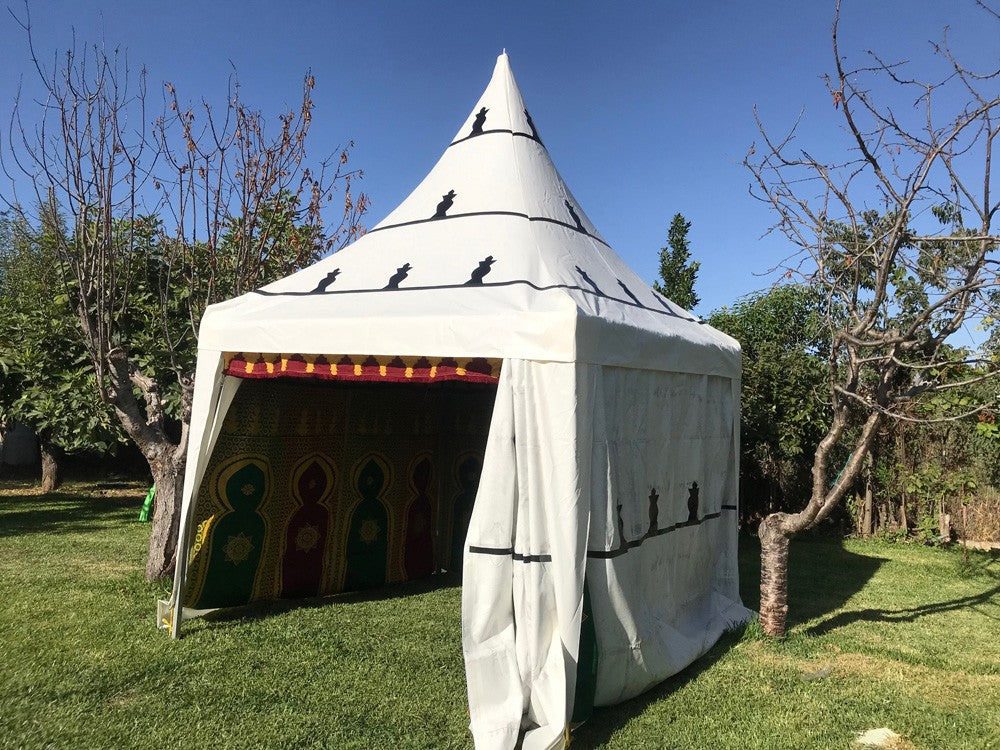 Jaima Arabe Carpa 3 x 3 m - PVC Estructura - Fiestas Decoraciones Arabes