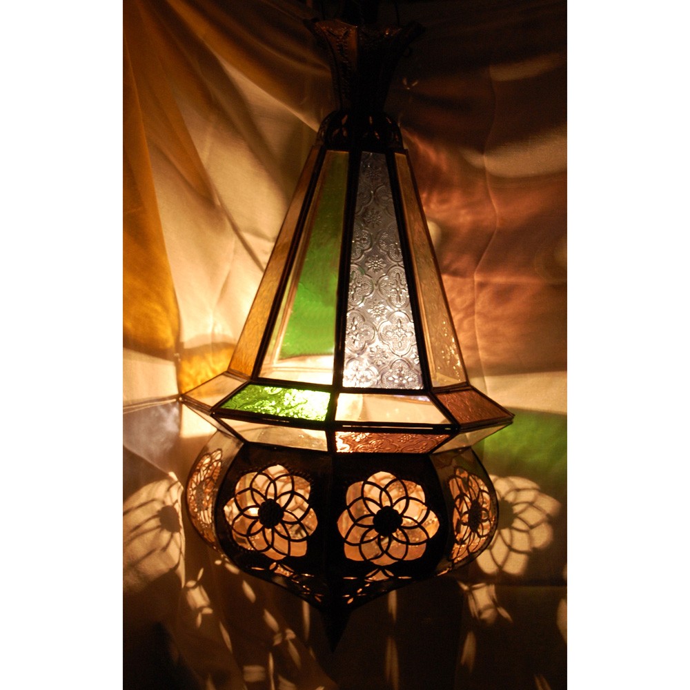 Lámpara Cristal Multicolor Andalusí Bellota - Arabe