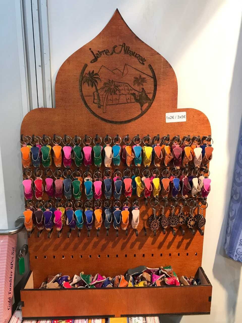 Expositor Multiple Llavero Collares - Madera - 90 cm - Estilo Arabe