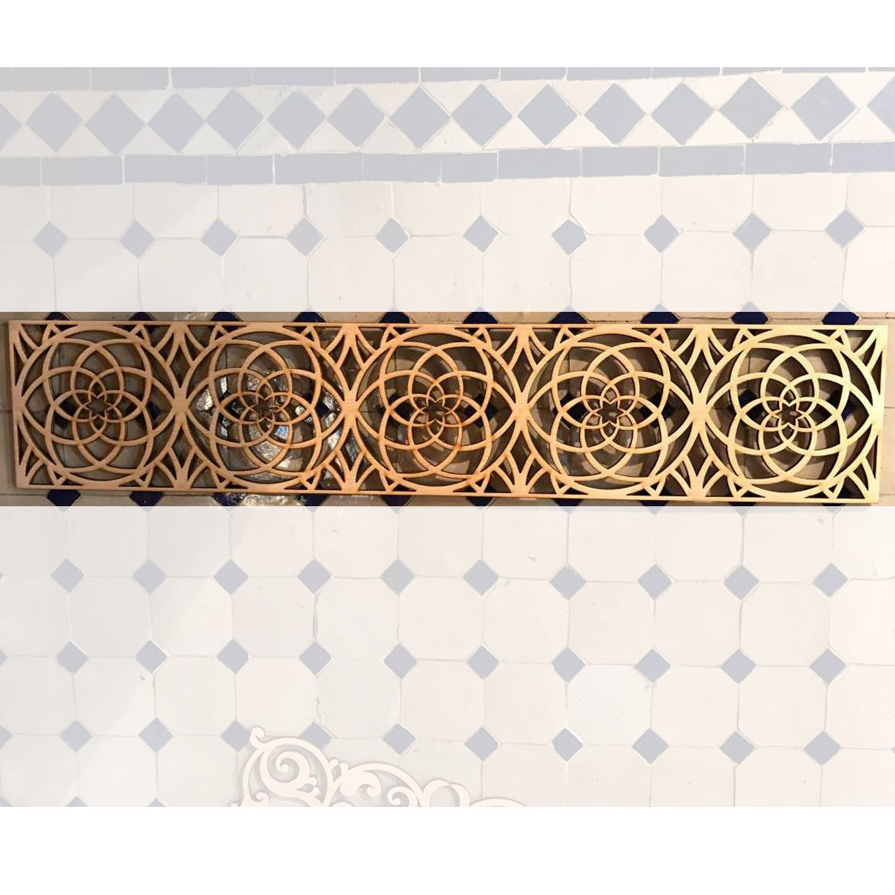 Celosía Madera Modelo Daira - 50 x 10 cm