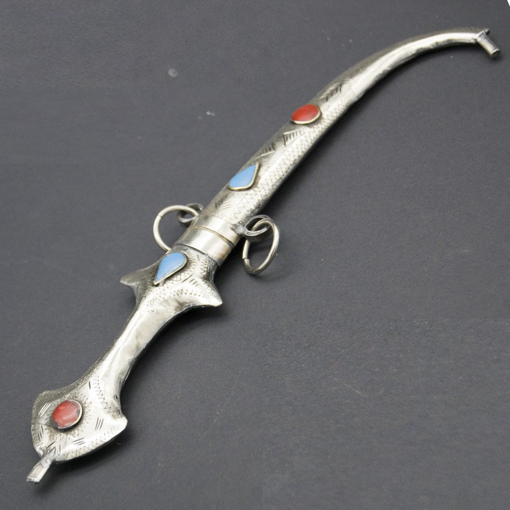 Daga/Puñal Árabe Decorativa - Artesanía Tuareg - Modelo Laun