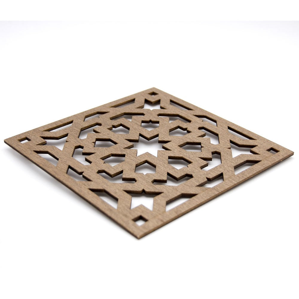 Salvamantel - Posa platos - Madera Laminada - Corte Láser - Diseño Alhambra
