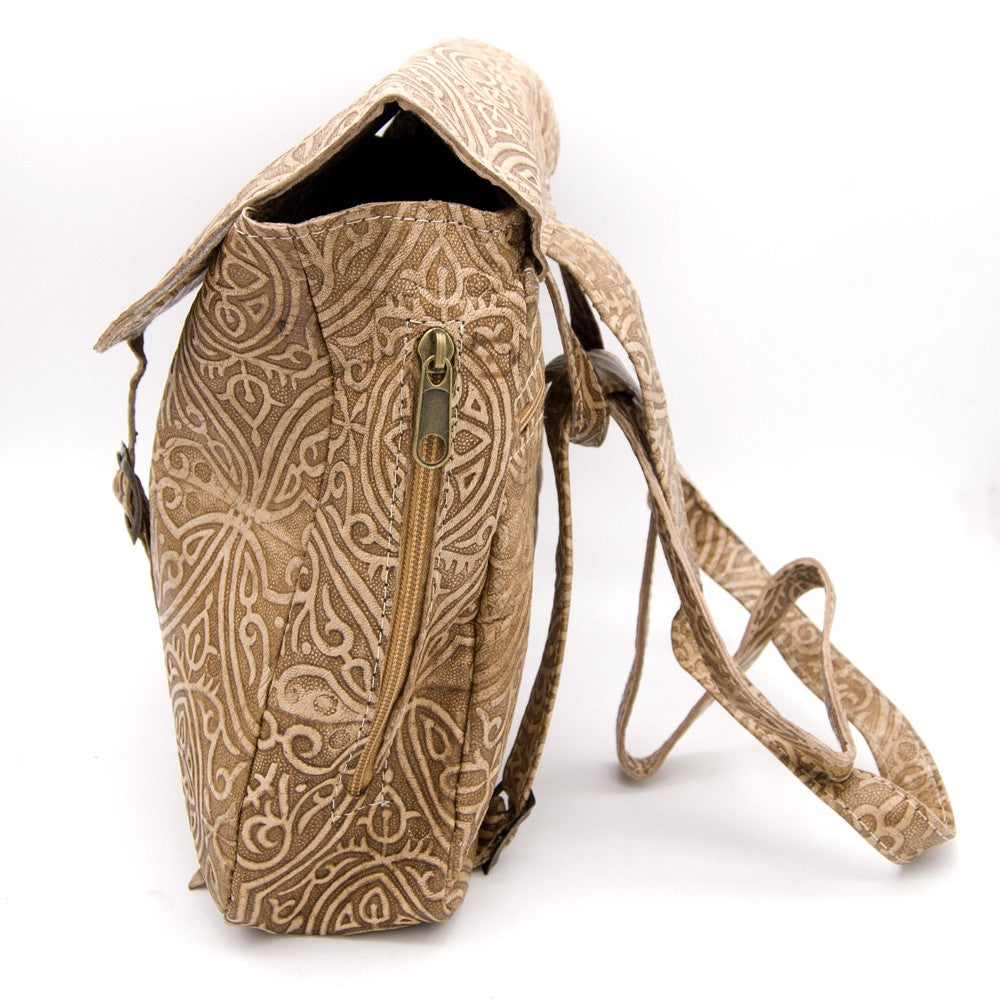 Mochila de Cuero Pequeña - Diseños Moriscos - Modelo IBIL