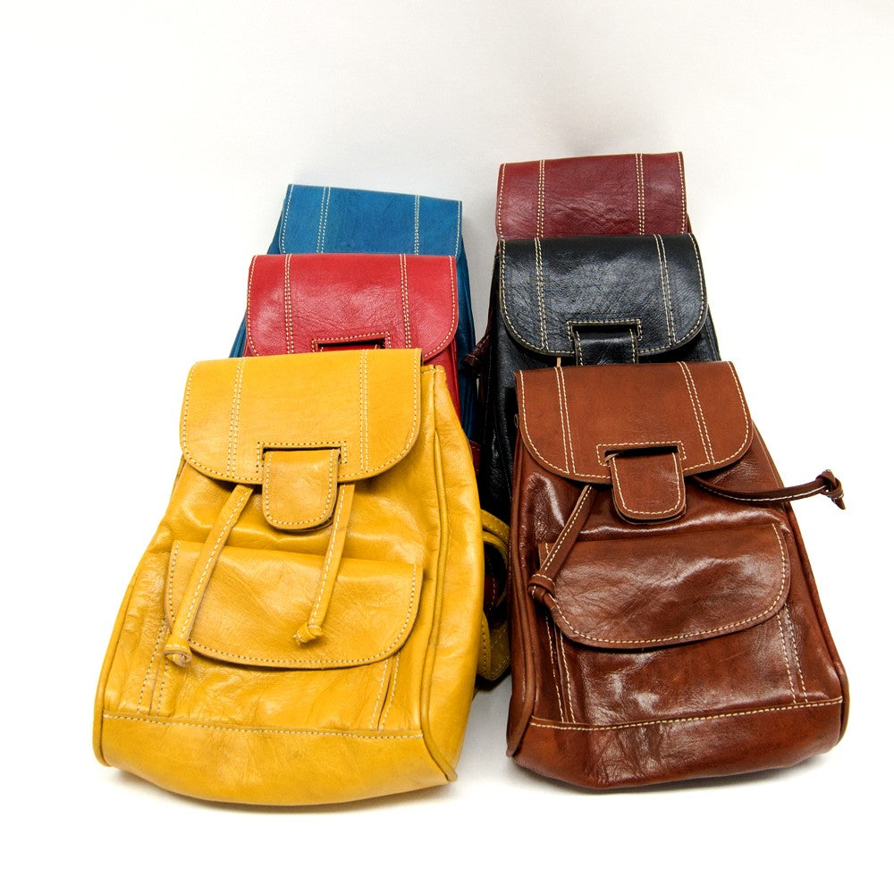 Mochila Cuero 100% - Grande- Marroquineria - Modelo Tilka