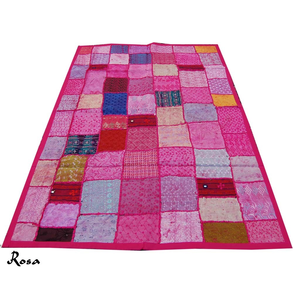 Tapete Pathwork - 145 x 95 cm - Artesanal - Varios Colores