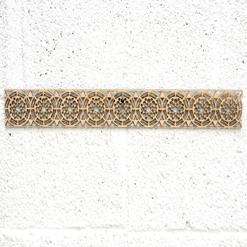 Celosía Árabe Madera 10x50cm - Diseños Geométricos - Corte por Laser - Modelo aldawayir