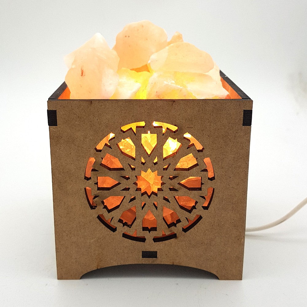 Lámpara sal del Himalaya Decoración Árabe - Modelo MILHUN
