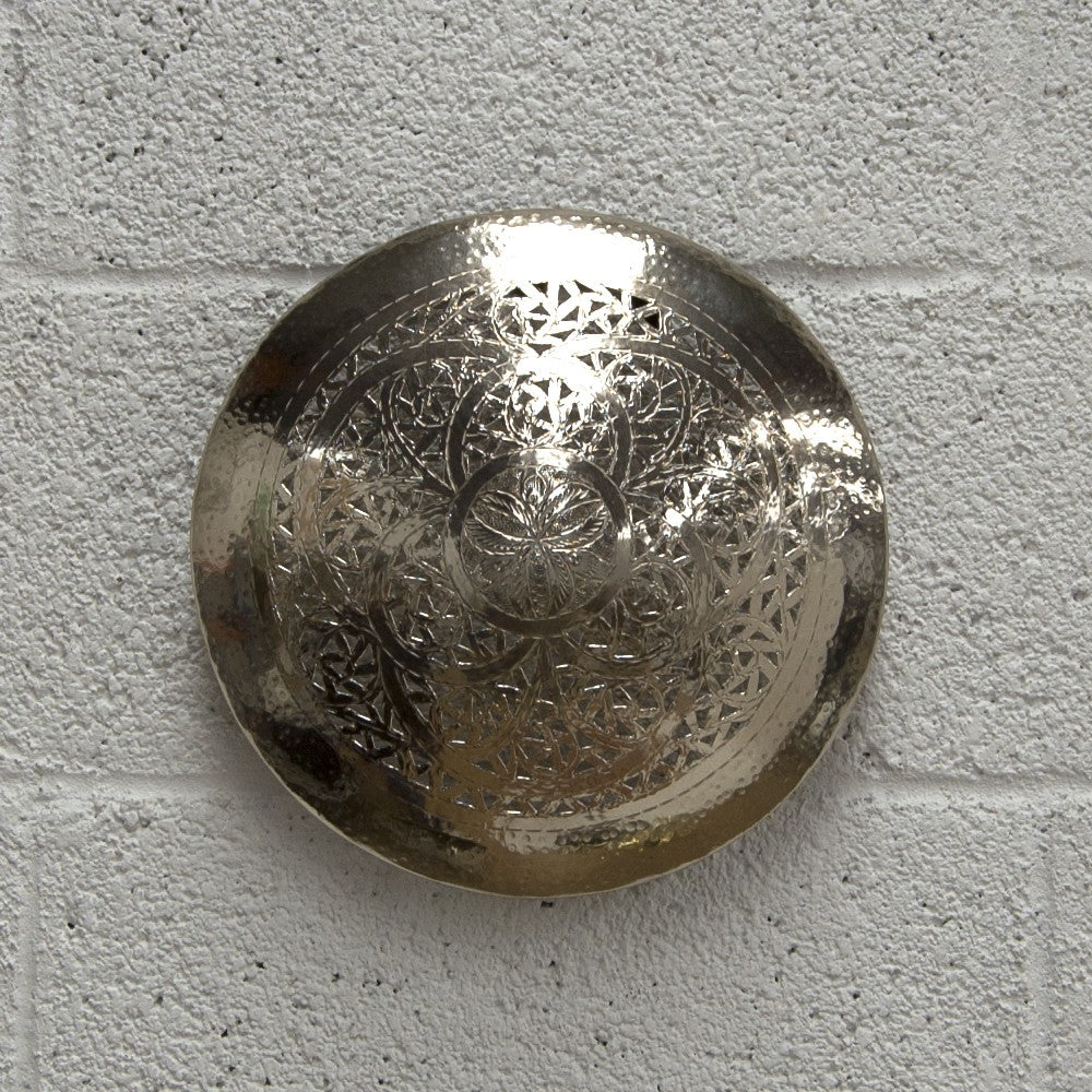 Plafón Árabe Techo o Pared - Latón Niquelado - Modelo Azharii