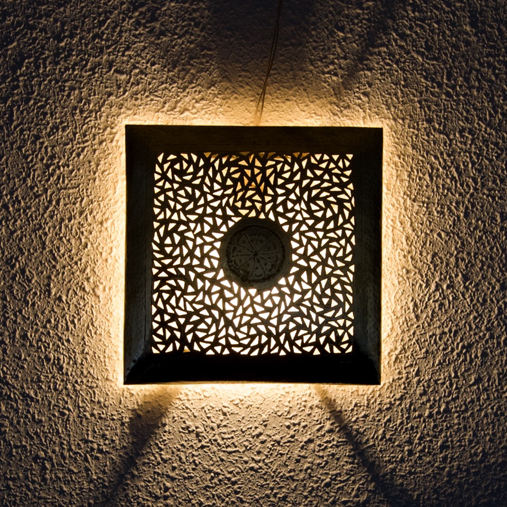Plafón Árabe Techo o Pared - Latón Dorado - Modelo Albabunaj