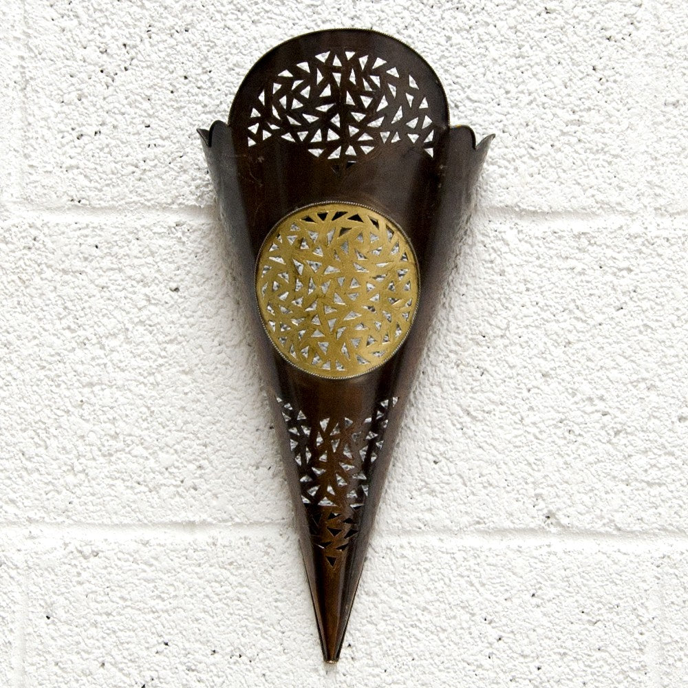 Aplique Pantalla Pared - Cobre y Latón - Modelo Aldarae Zalaza