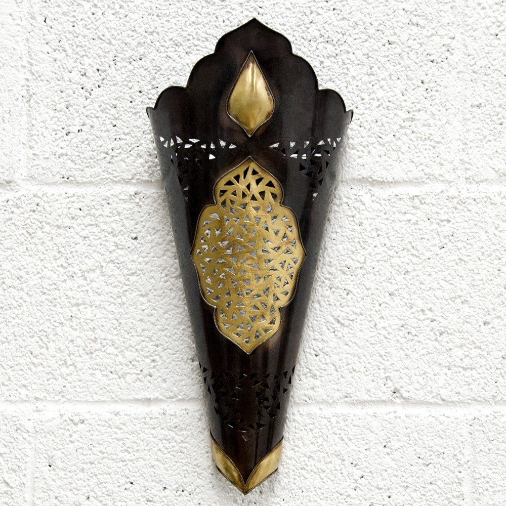 Aplique Pared - Cobre y Latón - Modelo Aldarae Khamsa