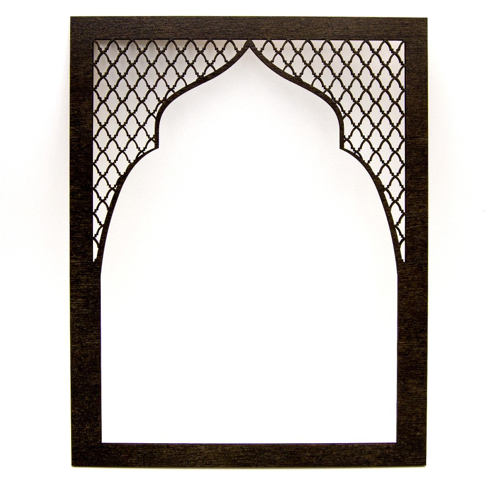 Marco Celosía Árabe - Madera - Modelo BAB LOTUS - 29 x 23cm