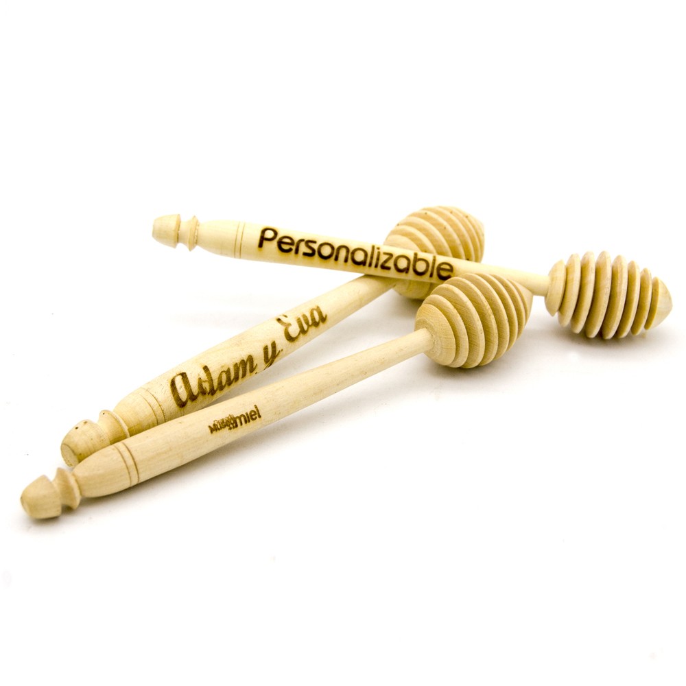 Palito Mielero Personalizable - Madera Limonero - 100% Artesanal