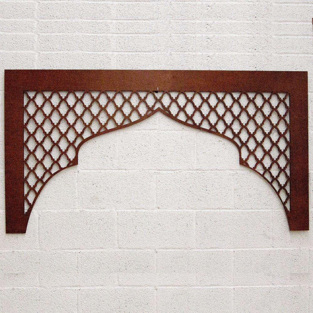Cabecero Árabe Cama 160cm - Madera - Barnizado Caoba - Modelo Bab Mansurein