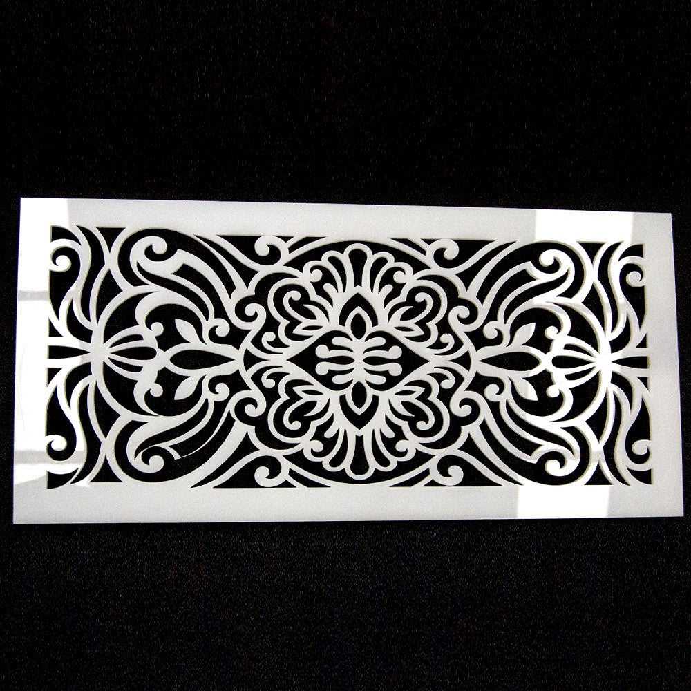 Plantilla Celosía Metacrilato Floral 40 x 20 - Modelo Barroco