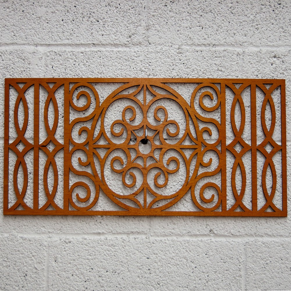 Celosía Madera - Diseño Mandala - 60 x 30 cm